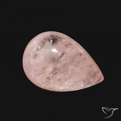 4.05 карата, натуральный Светло-розовый Морганит, Форма груши, Прозрачный