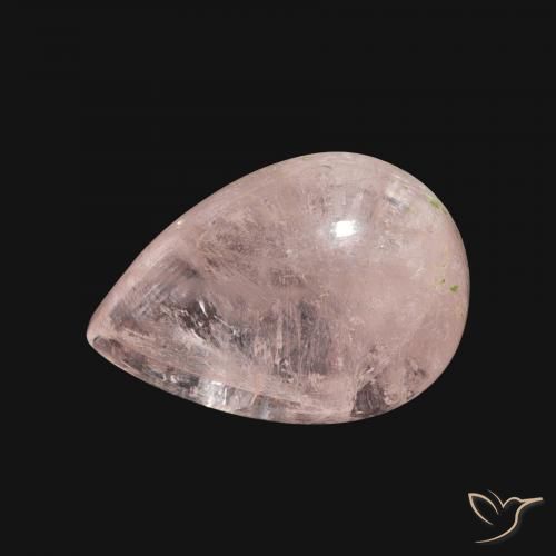 5.89ct Натуральный Средний розовый Морганит, Форма груши, Прозрачный