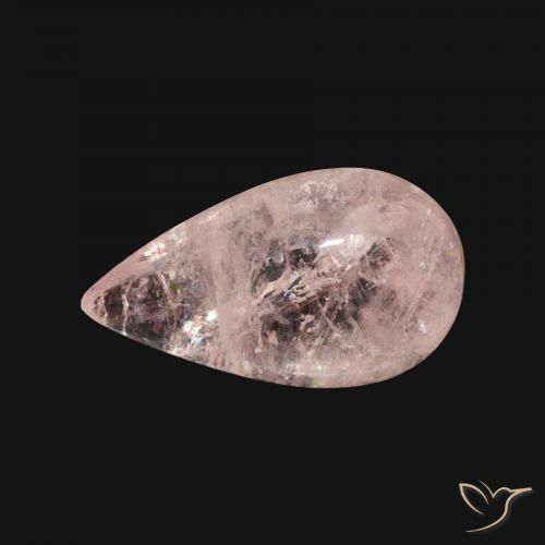 3.59 карата, натуральный Средний розовый Морганит, Форма груши, Прозрачный