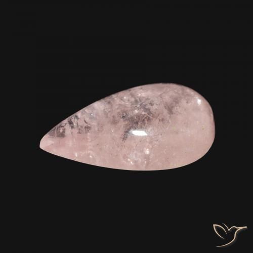 3.59 карата, натуральный Средний розовый Морганит, Форма груши, Прозрачный