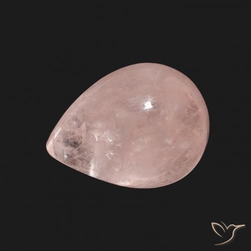 4.15ct Натуральный Землисто-розовый Морганит, Форма груши, Прозрачный