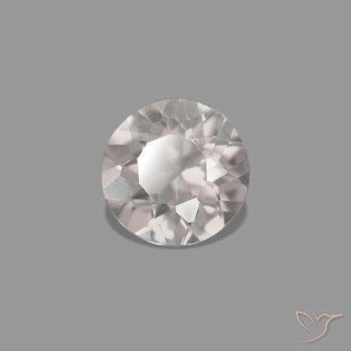 0.21 карата, натуральный Фламинго Розовый Морганит, Огранка Круг, VVS-VS