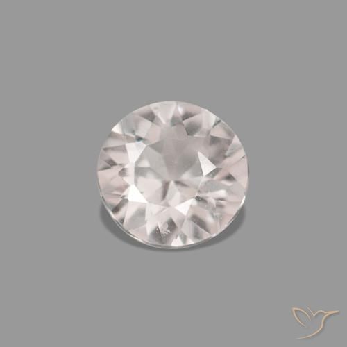 0.13ct Светло-розовый Морганит, Круглый, VVS-VS