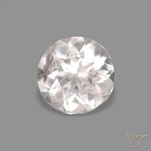 0.18ct Натуральный Очень светло-розовый Морганит, Круглый, Чистота VS