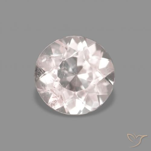 0.30ct Натуральный Очень светло-розовый Морганит, Круглый, Чистота VS