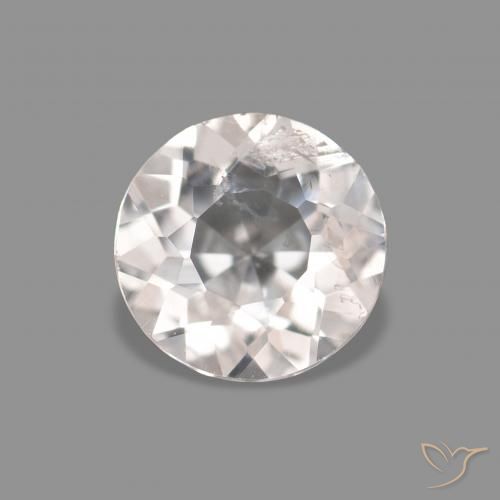 0.45ct Натуральный Очень светло-розовый Морганит, Круглый, Чистота VS