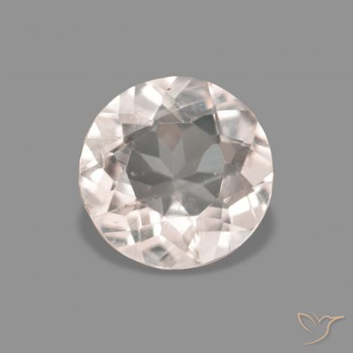 0.41ct Натуральный Очень светло-розовый Морганит, Круглый, Чистота VS