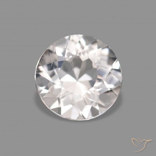 0.38ct Очень светло-розовый Морганит, Круглый, Чистота VS