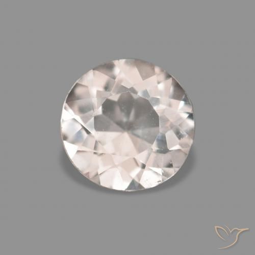 0.33ct Очень светло-розовый Морганит, Круглый, VVS-VS