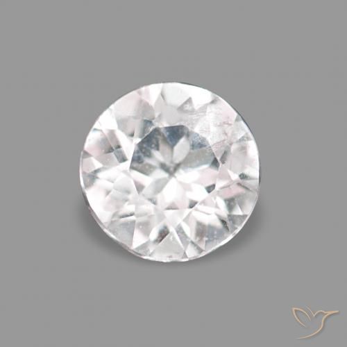 0.13ct Светло-розовый Морганит, Круглый, Чистота VS