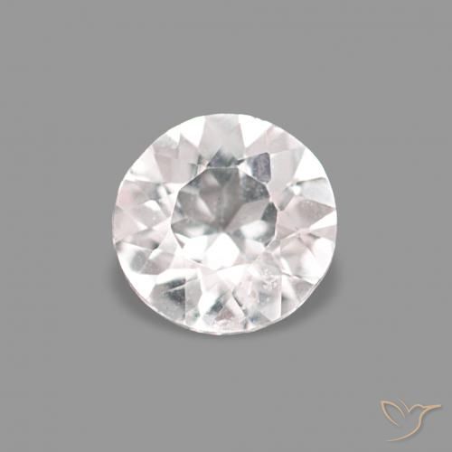 0.20ct Очень светло-розовый Морганит, Круглый, Чистота VVS