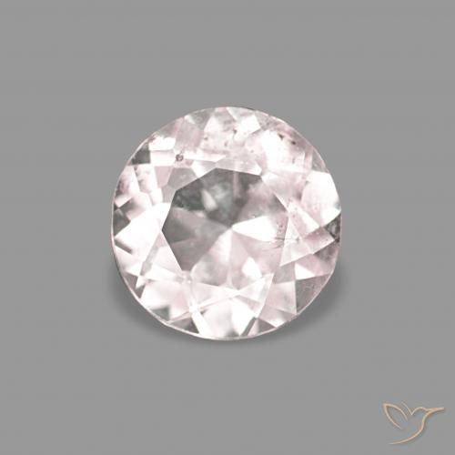 0.25ct Очень светло-розовый Морганит, Круглый, VS-SI