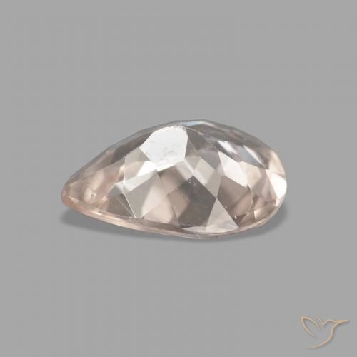 0.83 карата, натуральный Medium Light-Pink Морганит, Форма груши, Чистота VVS