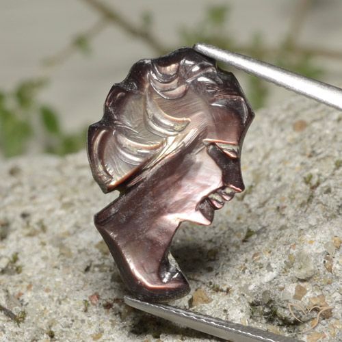 3.90ct Натуральный Дымчатый Перламутр, причудливая, Непрозрачный
