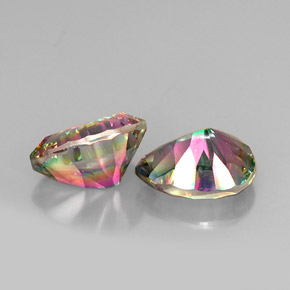  карата, натуральный Радужный верх Мистический кварц, Форма груши, Чистота VVS