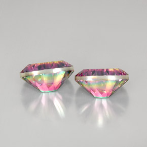  карата, натуральный Радужный верх Мистический кварц, Огранка Овал, VVS-VS