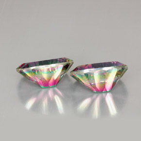  карата, натуральный Радужный верх Мистический кварц, Огранка Овал, VVS-VS