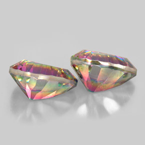  карата, натуральный Радужный верх Мистический кварц, Форма груши, Чистота VVS