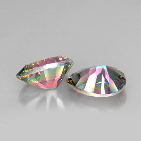  карата, натуральный Радужный верх Мистический кварц, Форма груши, Чистота VVS