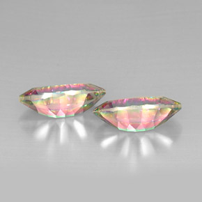  карата, натуральный Радужный верх Мистический кварц, Маркиза, VVS-VS