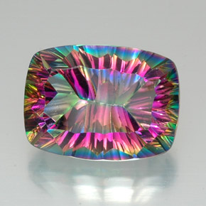 20.50 карата, натуральный Радужный верх Мистический кварц, Подушка Крой, VVS-VS