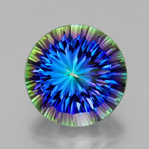 18.50 карата, натуральный Радужный верх Мистический кварц, Огранка Круг, VVS-VS