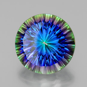 18.50 карата, натуральный Радужный верх Мистический кварц, Огранка Круг, VVS-VS