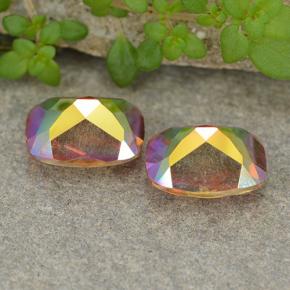 3.39 карата, натуральный Многоцветный Мистический кварц, Подушка Крой, VVS-VS