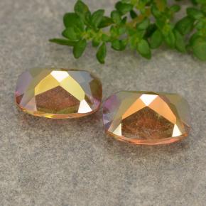 3.56 карата, натуральный Многоцветный Мистический кварц, Подушка Крой, VVS-VS