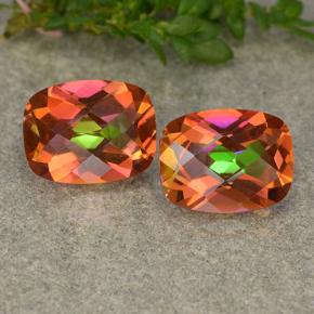 3.60 карата, натуральный Многоцветный Мистический кварц, Подушка Крой, VVS-VS