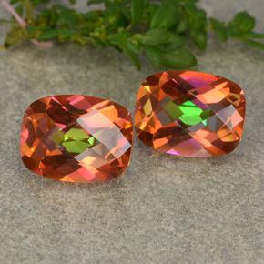 3.60 карата, натуральный Многоцветный Мистический кварц, Подушка Крой, VVS-VS