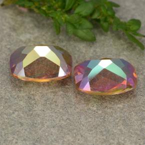 3.60 карата, натуральный Многоцветный Мистический кварц, Подушка Крой, VVS-VS