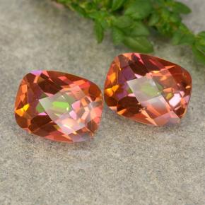 3.75 карата, натуральный Многоцветный Мистический кварц, Подушка Крой, Чистота VS