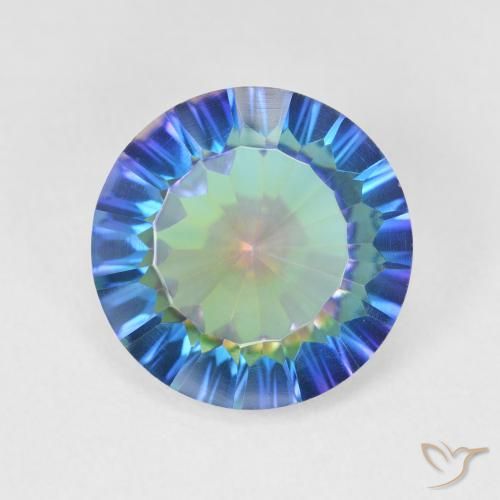 4.88ct Натуральный Многоцветный Мистический кварц, Круглый, VVS-VS