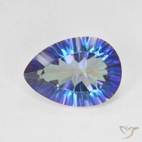 4.94ct Натуральный Многоцветный Мистический кварц, Форма груши, Чистота VS