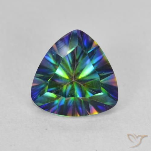 1.14ct Натуральный Многоцветный Мистический кварц, Триллион, VVS-VS