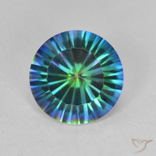 2.20ct Натуральный Многоцветный Мистический кварц, Круглый, VVS-VS