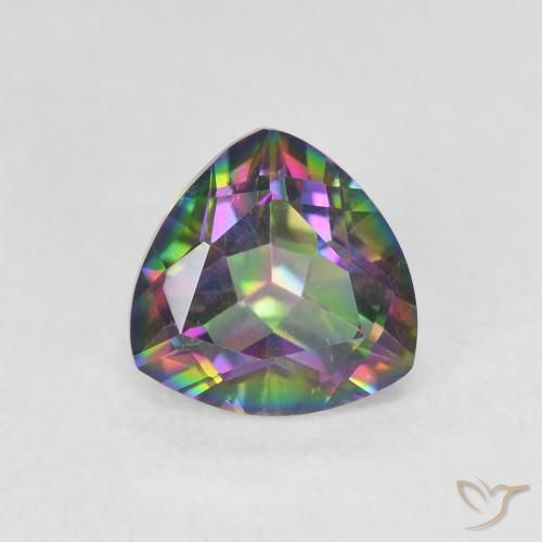 1.11ct Натуральный Многоцветный Мистический кварц, Триллион, Чистота VVS