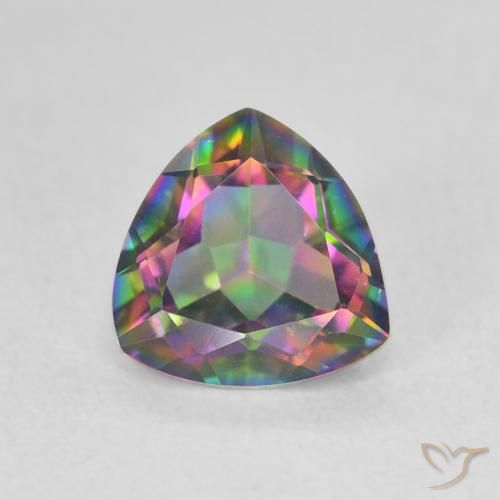 1.14ct Натуральный Многоцветный Мистический кварц, Триллион, Чистота VVS