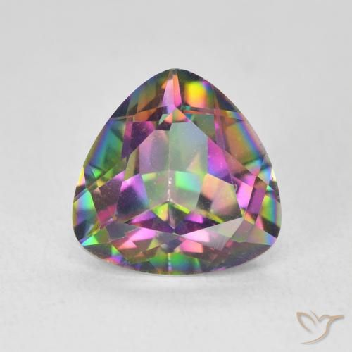 2.62ct Натуральный Многоцветный Мистический кварц, Триллион, Чистота VS