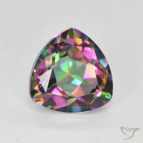 1.75ct Натуральный Многоцветный Мистический кварц, Триллион, Чистота VS