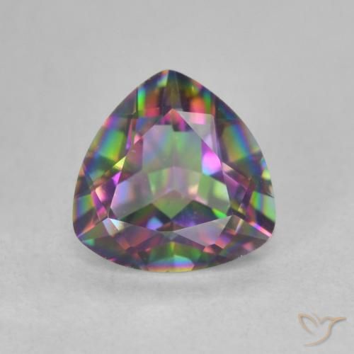 1.16ct Натуральный Многоцветный Мистический кварц, Триллион, VVS-VS