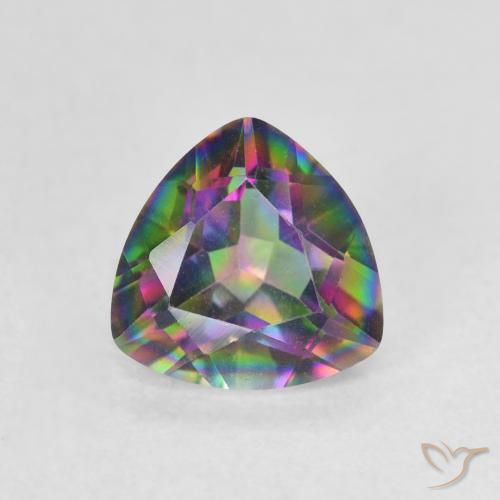 1.15ct Натуральный Многоцветный Мистический кварц, Триллион, Чистота VVS