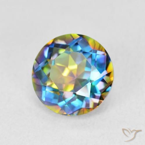 1.99 карата, натуральный Многоцветный Мистический кварц, Круглый, VVS-VS