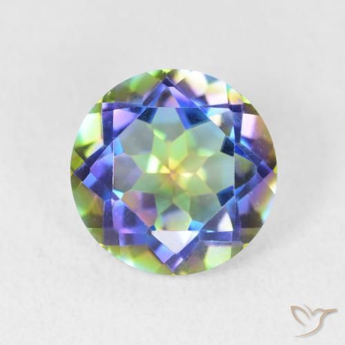 3.30ct Натуральный Многоцветный Мистический кварц, Круглый, Чистота VVS