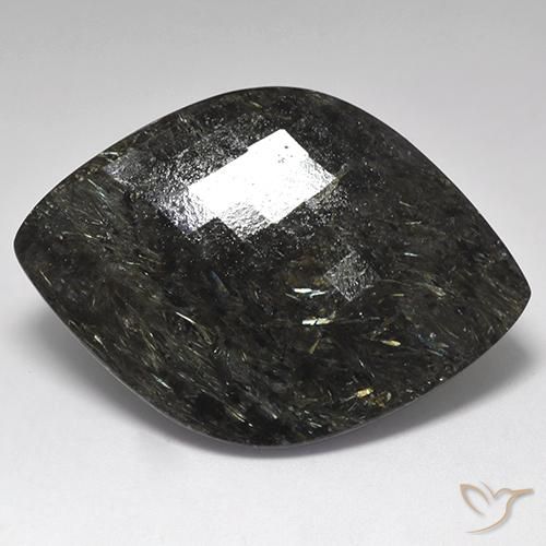 61.20ct Натуральный Черный с голубым блеском Нуумит, причудливая, Непрозрачный