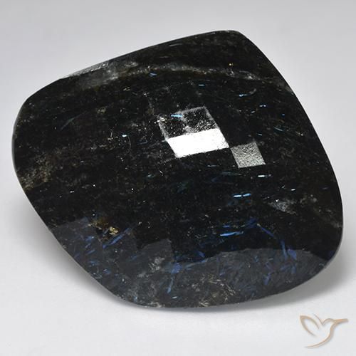 58.60ct Натуральный Черный с голубым блеском Нуумит, причудливая, Непрозрачный