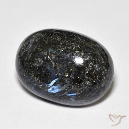 20.81ct Натуральный Черный Нуумит, Овал, Непрозрачный