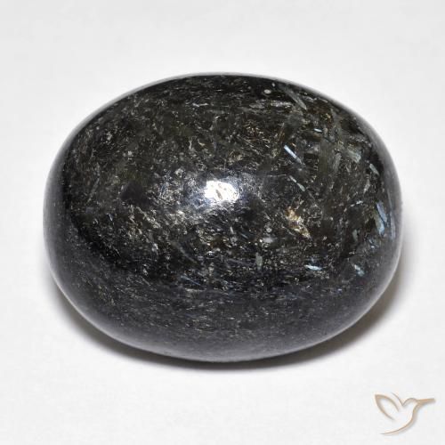 29.00ct Натуральный Черный Нуумит, Овал, Непрозрачный