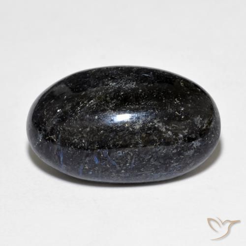 10.77ct Натуральный Черный с голубым блеском Нуумит, Овал, Непрозрачный